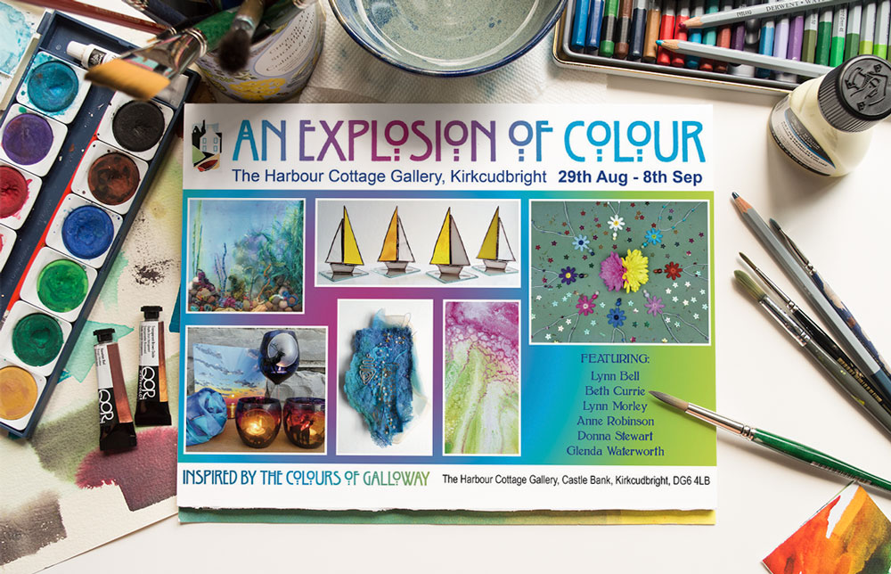 An Explosion of Colour Exhibition Graphics