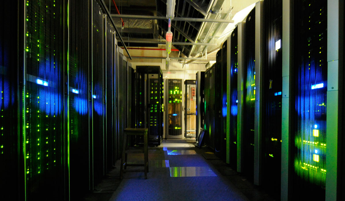 Picture of servers at the UK National Archive